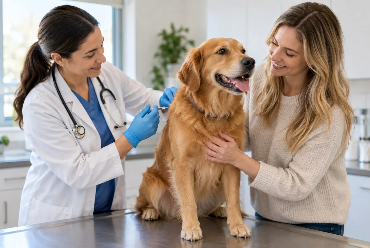 Pet owner comparing options for pet insurance including spaying
